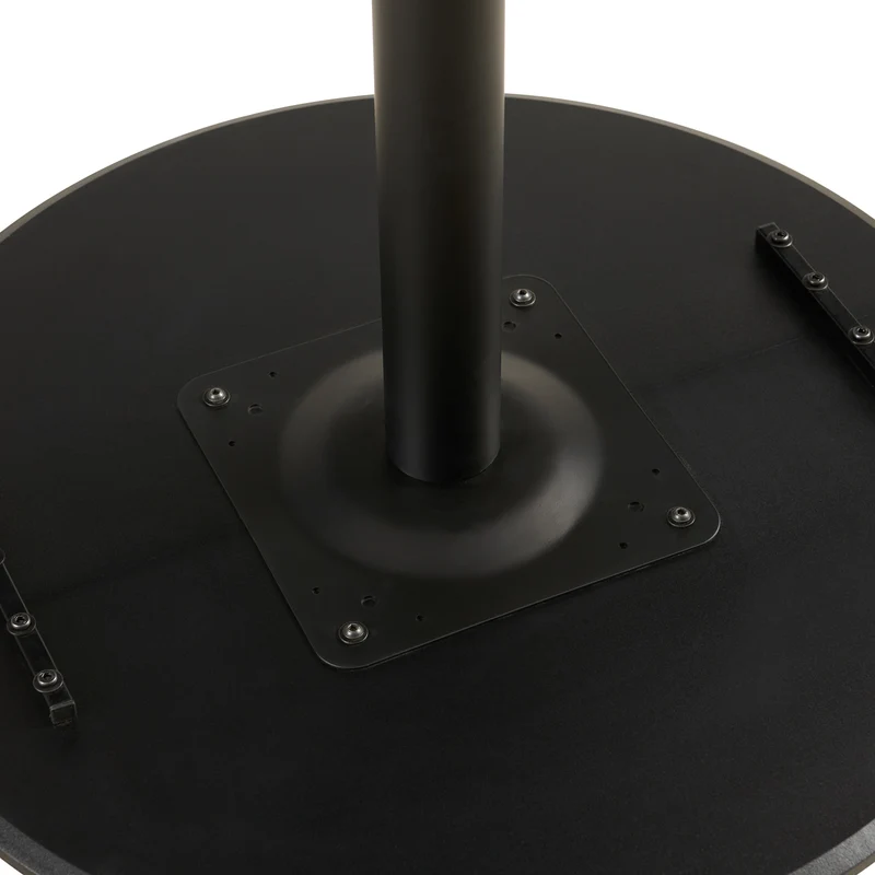 LYMAN Runder Esstisch, 80 cm, Weiß/Schwarz