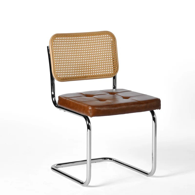 Mid-Century Rattan-Style Klassisches Stuhlset 2er - Langlebig und Benutzerfreundlich | EGGREE