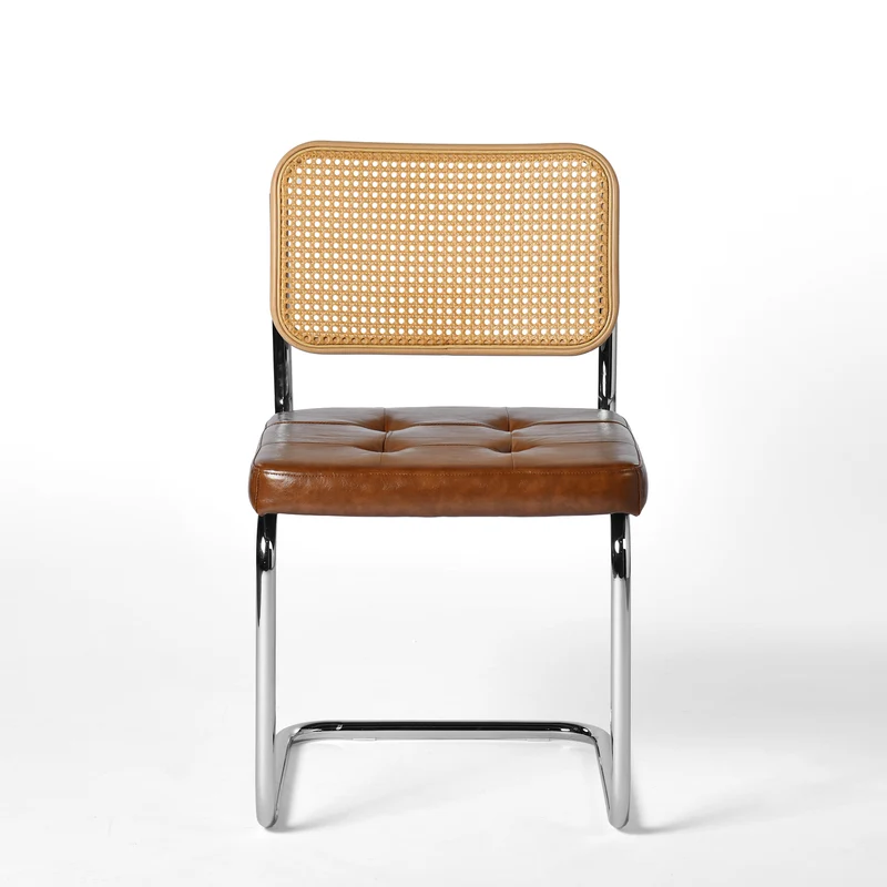 Mid-Century Rattan-Style Klassisches Stuhlset 2er - Langlebig und Benutzerfreundlich | EGGREE