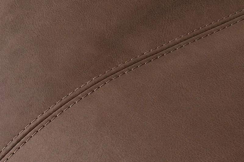 KAWOLA Sofa CELESTE 4-Sitzer Leder dunkelbraun