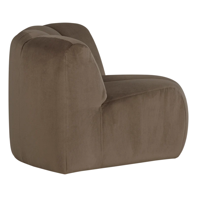 Mojo eckelement rund samt taupe
