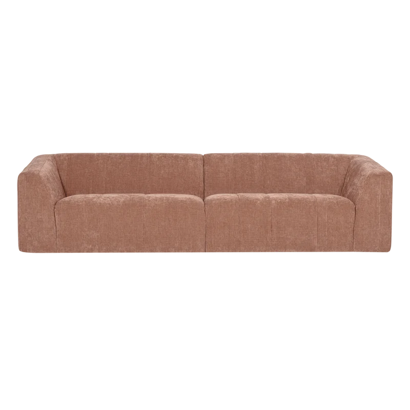 Omaire 4-Sitzer-Sofa chenille hellrosa