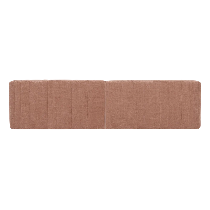 Omaire 4-Sitzer-Sofa chenille hellrosa