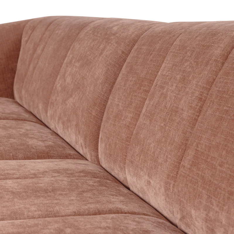 Omaire 4-Sitzer-Sofa chenille hellrosa