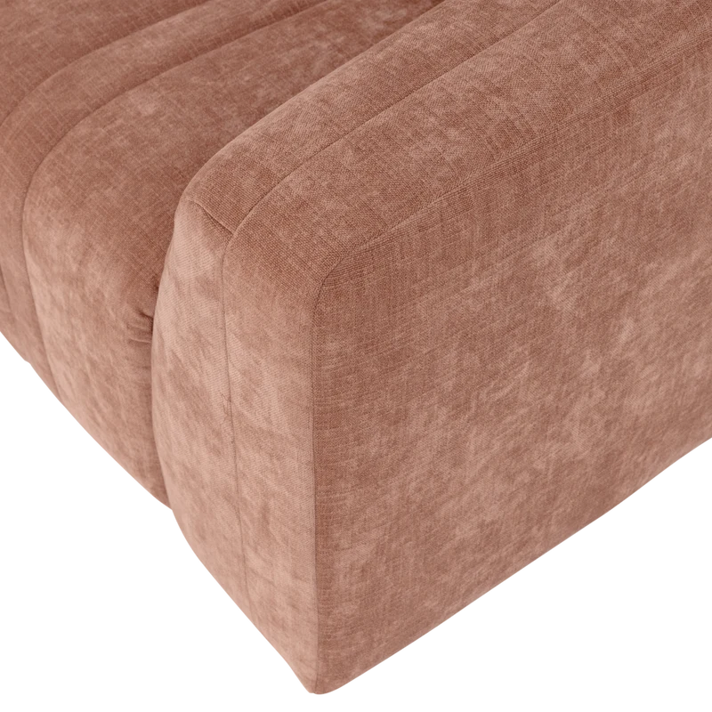 Omaire 4-Sitzer-Sofa chenille hellrosa