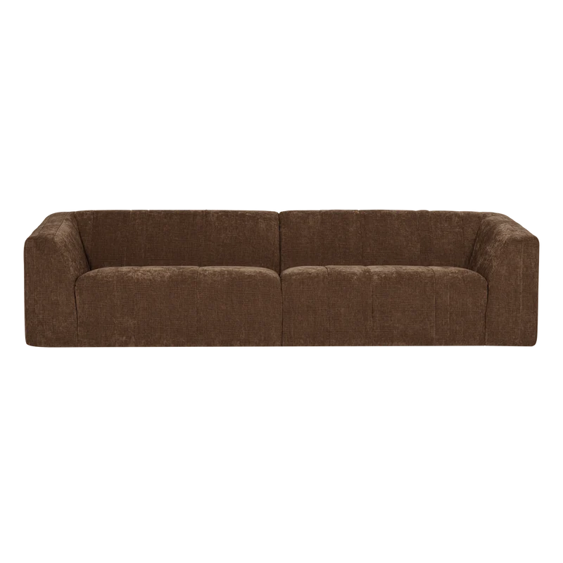 Omaire 4-Sitzer-Sofa chenille hellbraun