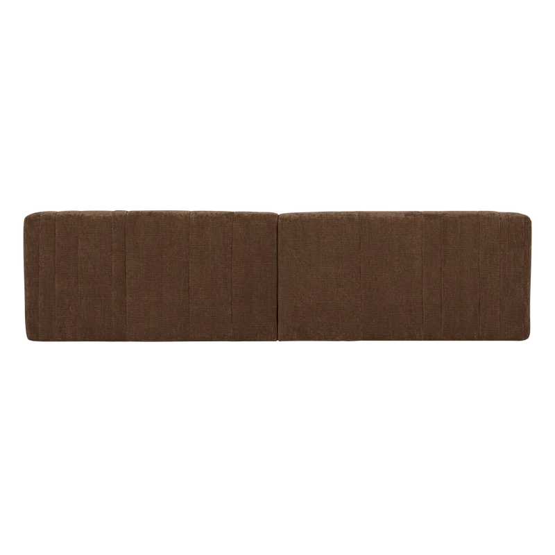 Omaire 4-Sitzer-Sofa chenille hellbraun