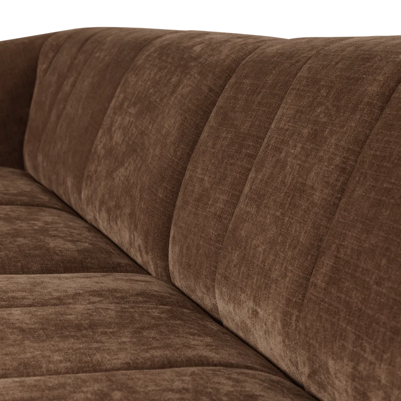 Omaire 4-Sitzer-Sofa chenille hellbraun