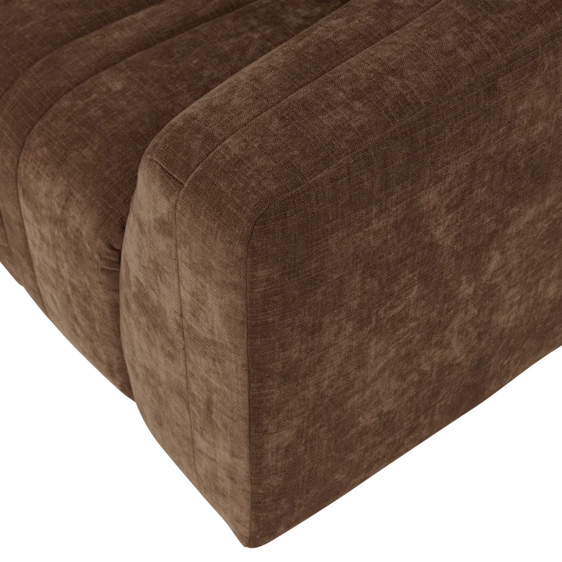 Omaire 4-Sitzer-Sofa chenille hellbraun