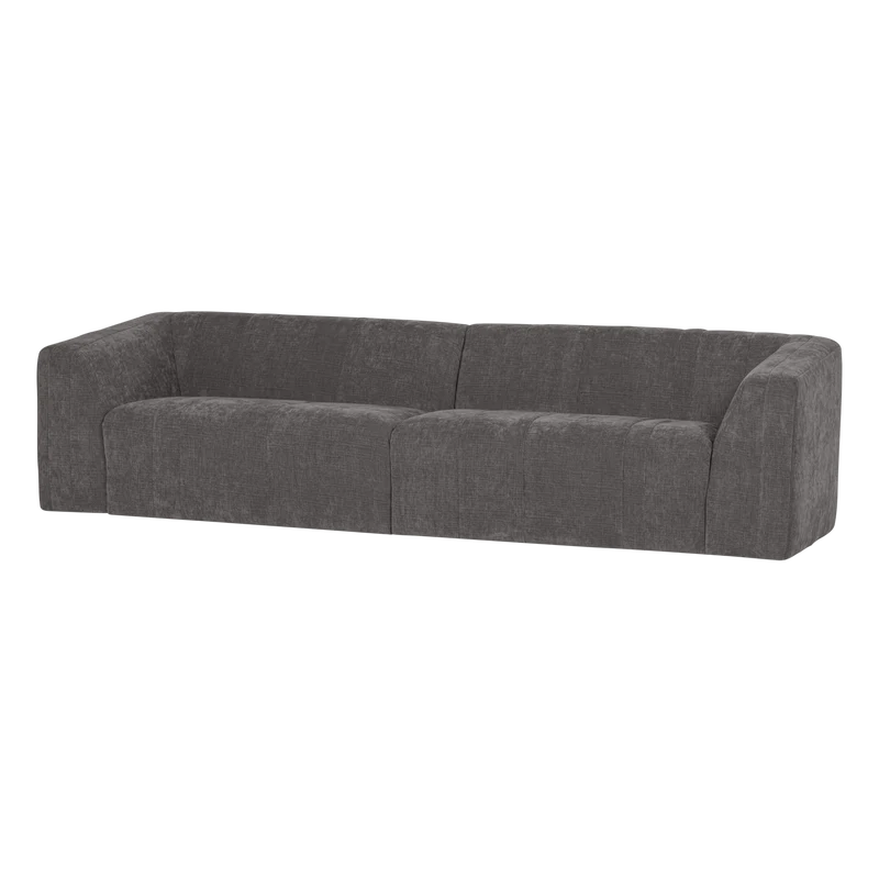 Omaire 4-Sitzer-Sofa Chenille Grau