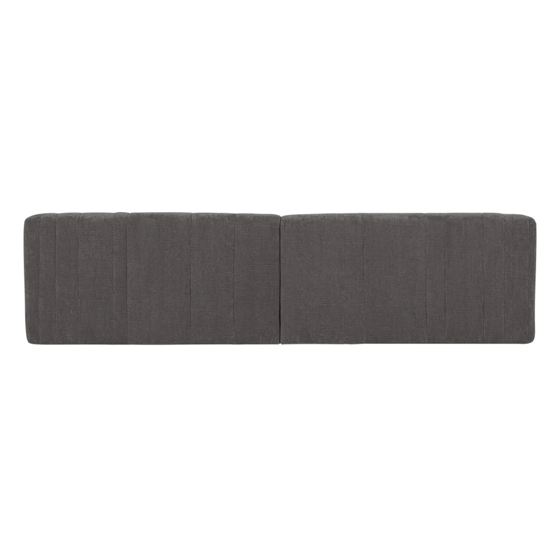 Omaire 4-Sitzer-Sofa Chenille Grau