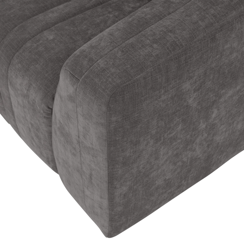 Omaire 4-Sitzer-Sofa Chenille Grau