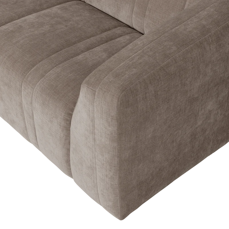 Omaire 2-Sitzer-Sofa Chenille Taupe