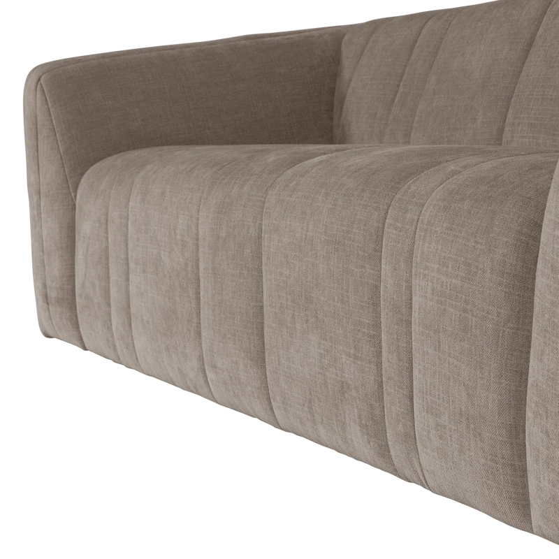 Omaire 2-Sitzer-Sofa Chenille Taupe