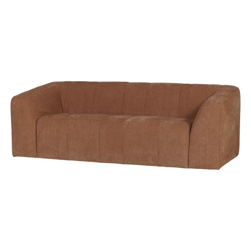 Omaire 2-Sitzer-Sofa Chenille Rostbraun
