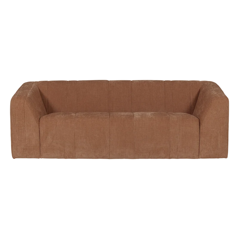 Omaire 2-Sitzer-Sofa Chenille Rostbraun