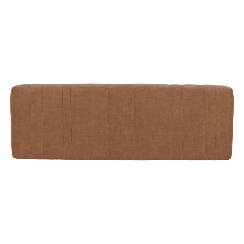 Omaire 2-Sitzer-Sofa Chenille Rostbraun