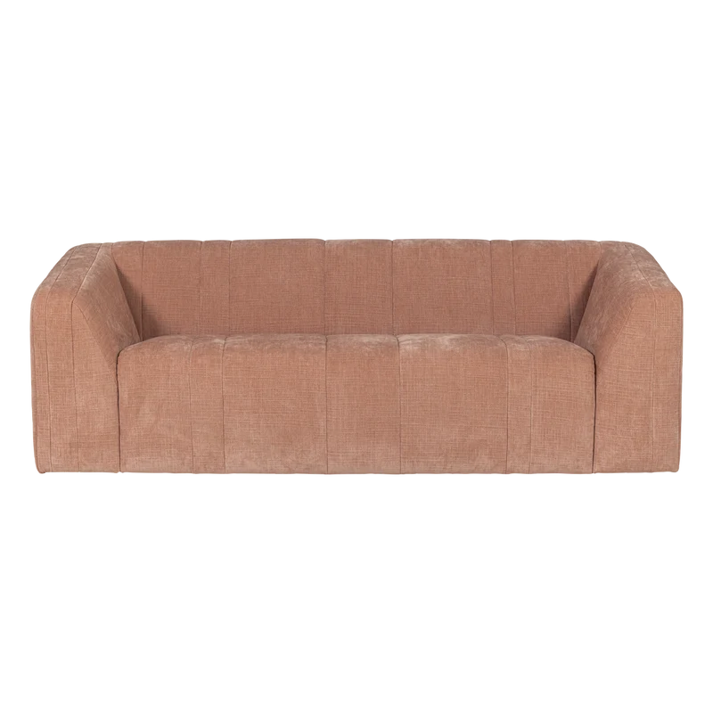 Omaire 2-Sitzer-Sofa chenille hellrosa