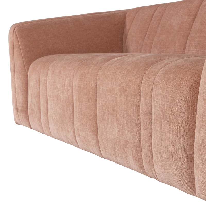 Omaire 2-Sitzer-Sofa chenille hellrosa