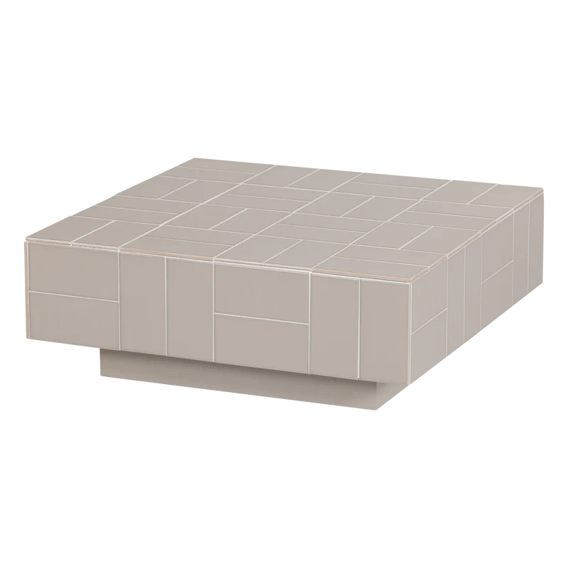 Odina couchtisch quadrat fliesen grau