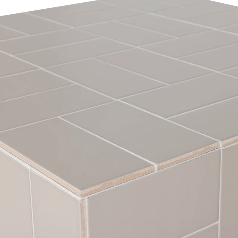 Odina couchtisch quadrat fliesen grau