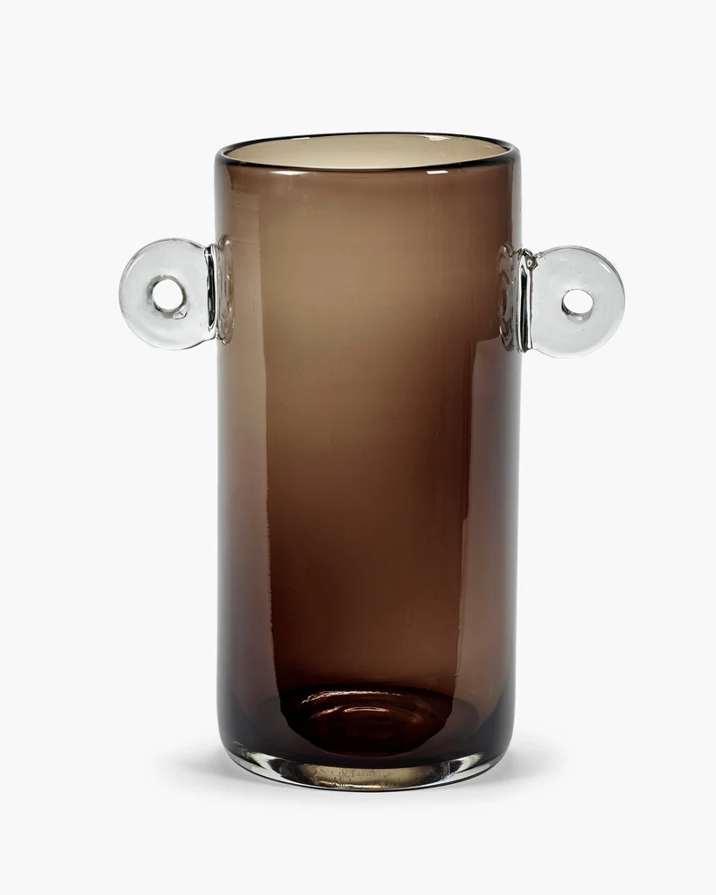 Vase dark brown Wind & fire
