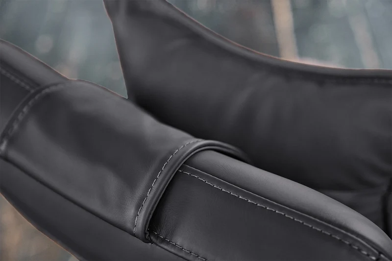 B-Ware KAWOLA Relaxliege CAVAL Leder schwarz