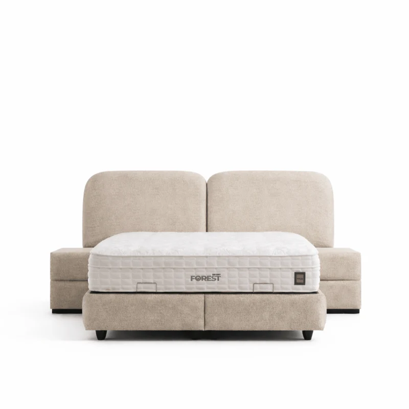 Boxspringbett Reo – mit 2 Nachttischen