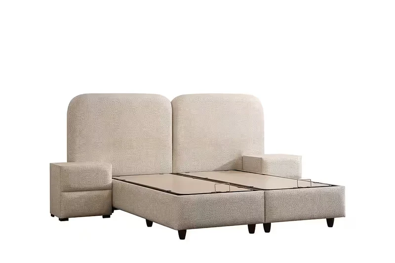 Boxspringbett Reo – mit 2 Nachttischen