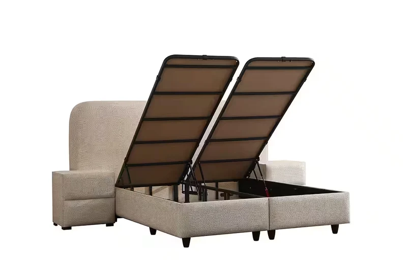 Boxspringbett Reo – mit 2 Nachttischen