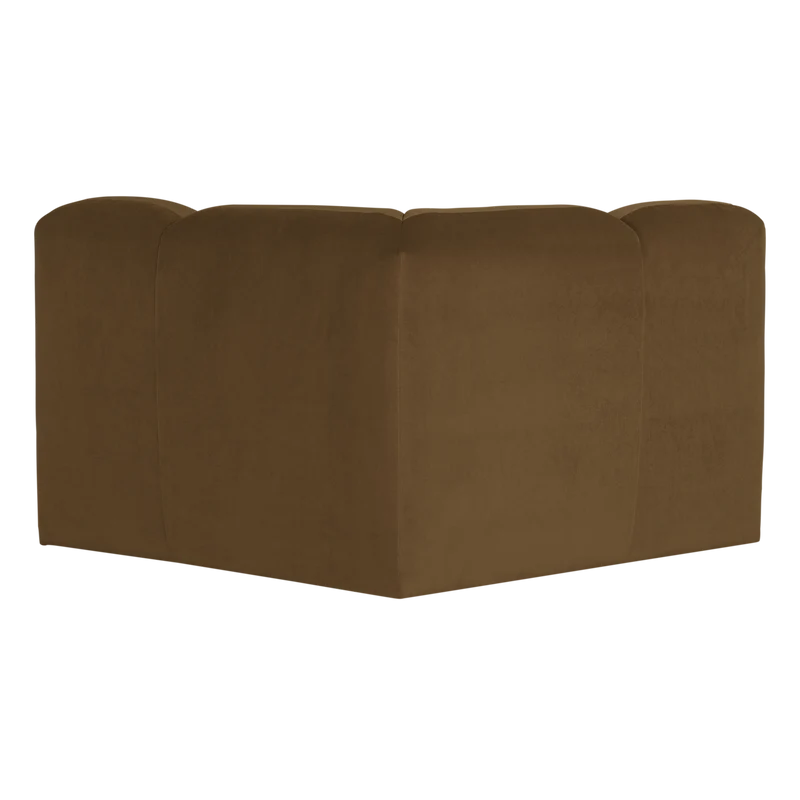 Mojo Eckelement rechts Samt Honiggelb