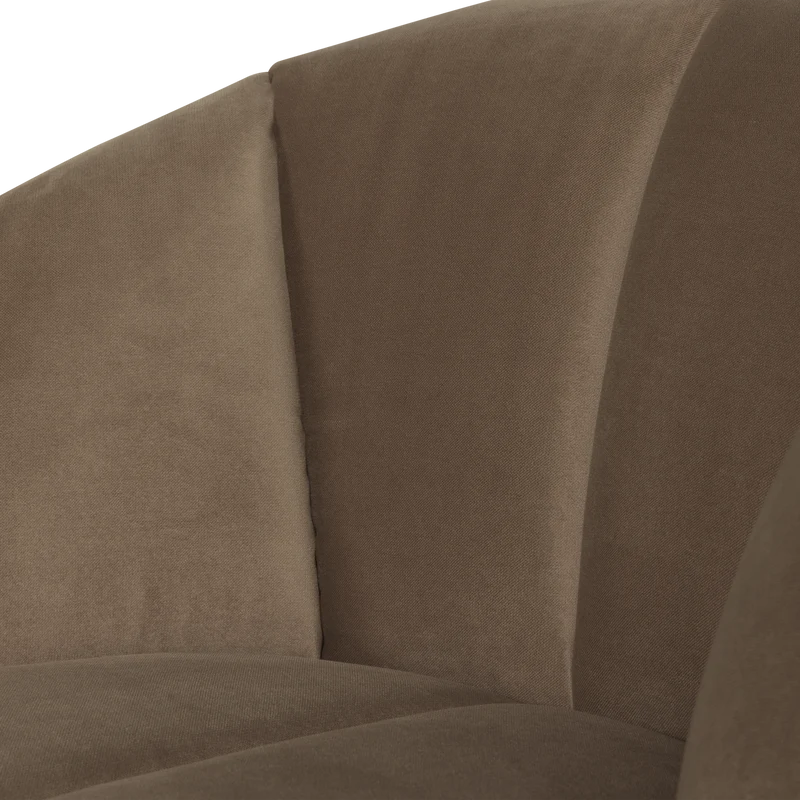 Mojo drehsessel samt taupe