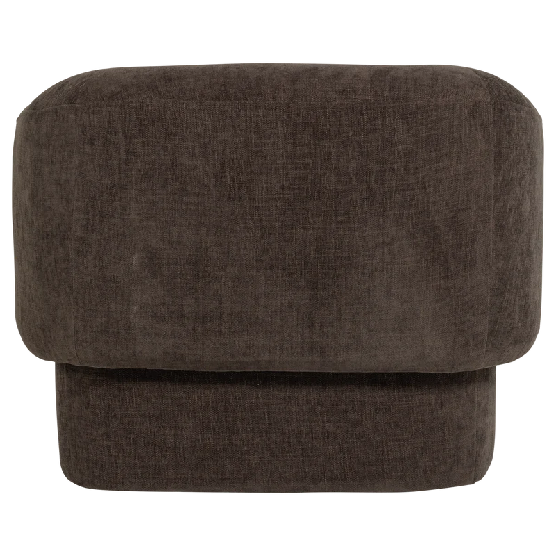 Moru Sessel Chenille Dunkelbraun