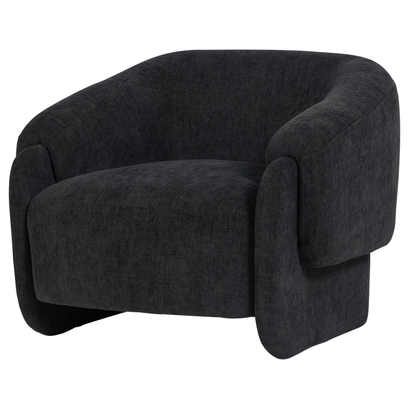 Moru sessel chenille denim blau