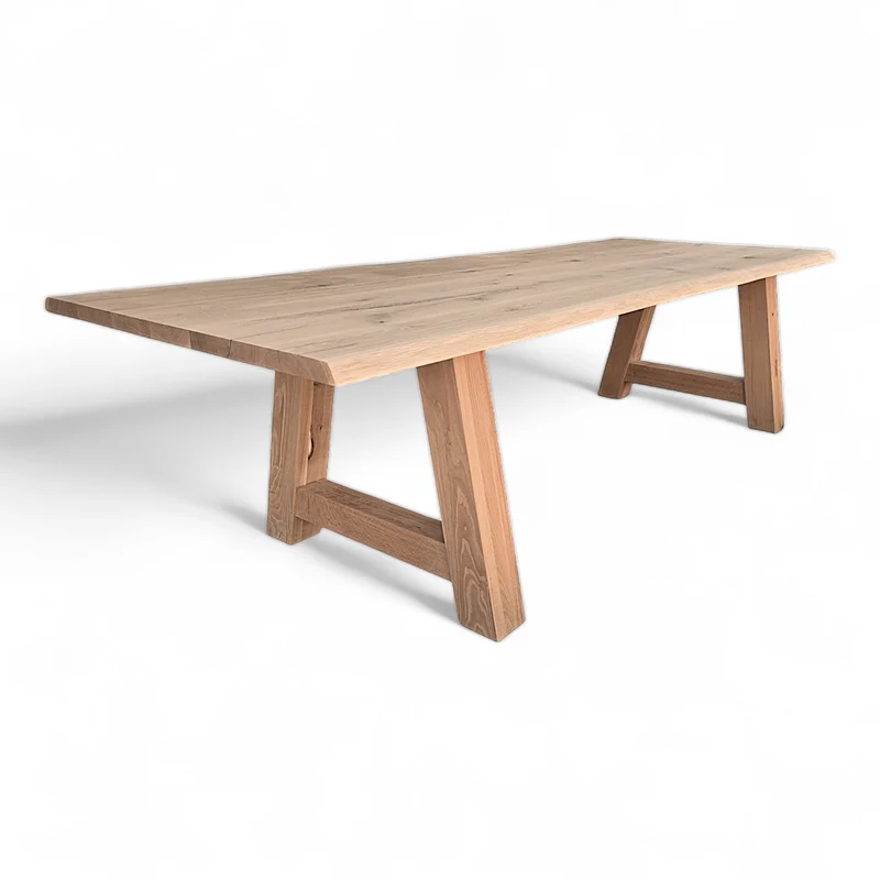 Esstisch (Hoga) Eiche Massivholz Holzgestell A-Form