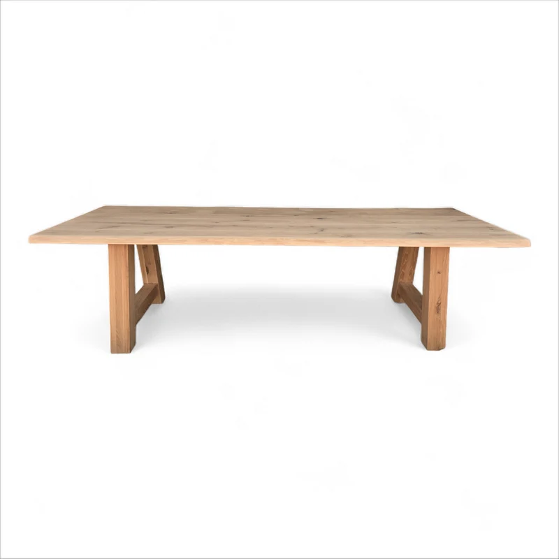 Esstisch (Hoga) Eiche Massivholz Holzgestell A-Form