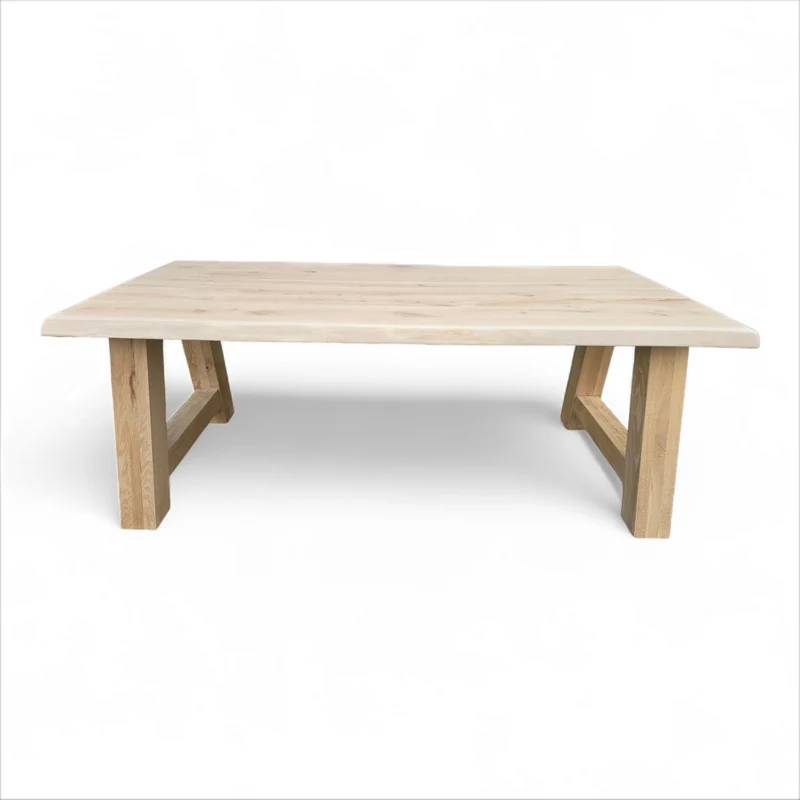 Esstisch (Hoga) Eiche Massivholz Holzgestell A-Form