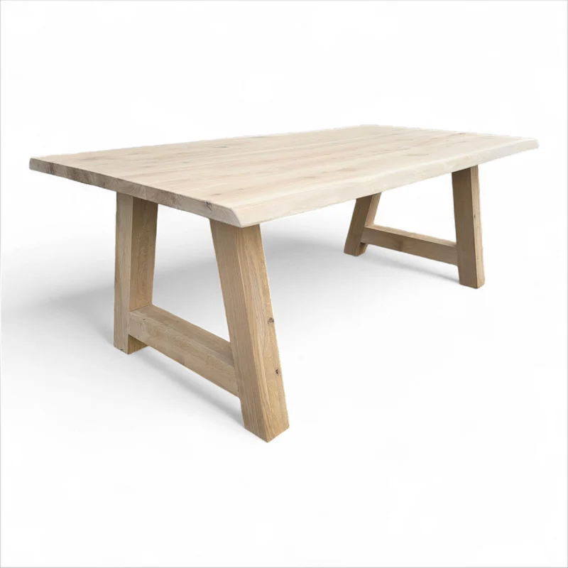 Esstisch (Hoga) Eiche Massivholz Holzgestell A-Form