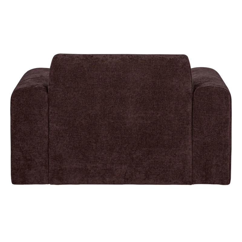 Umina Sessel slub chenille Bordeauxrot