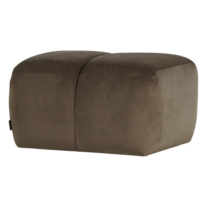 Mojo hocker samt taupe