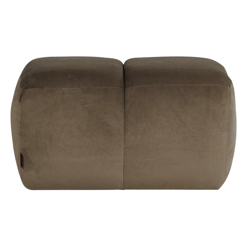 Mojo hocker samt taupe