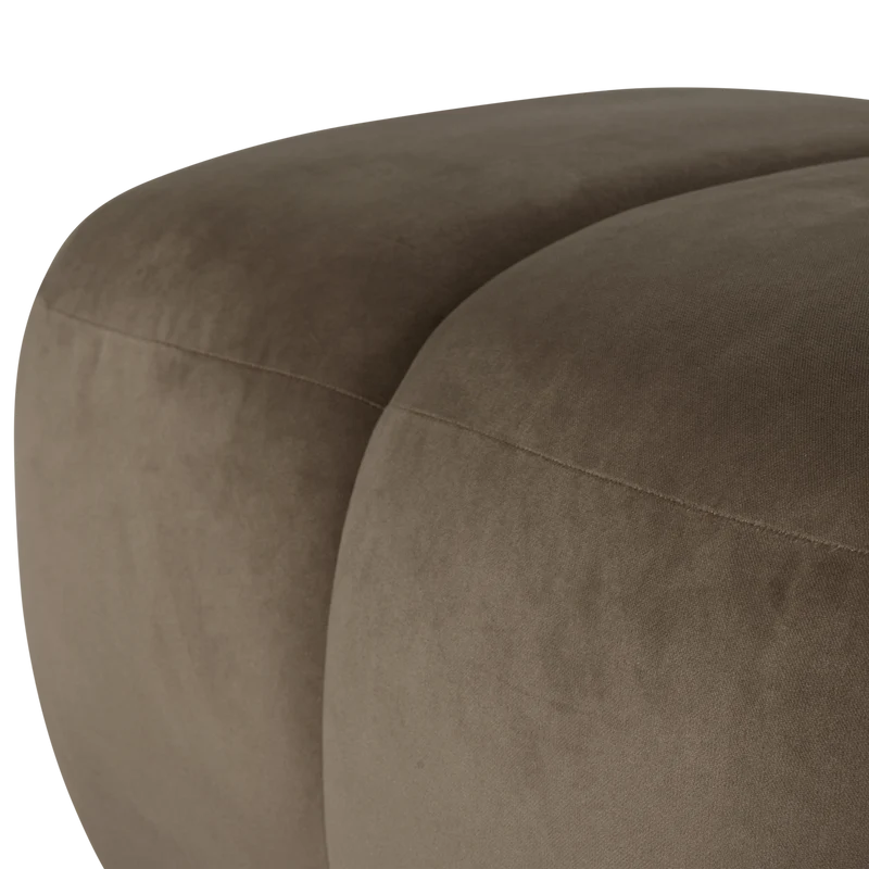 Mojo hocker samt taupe
