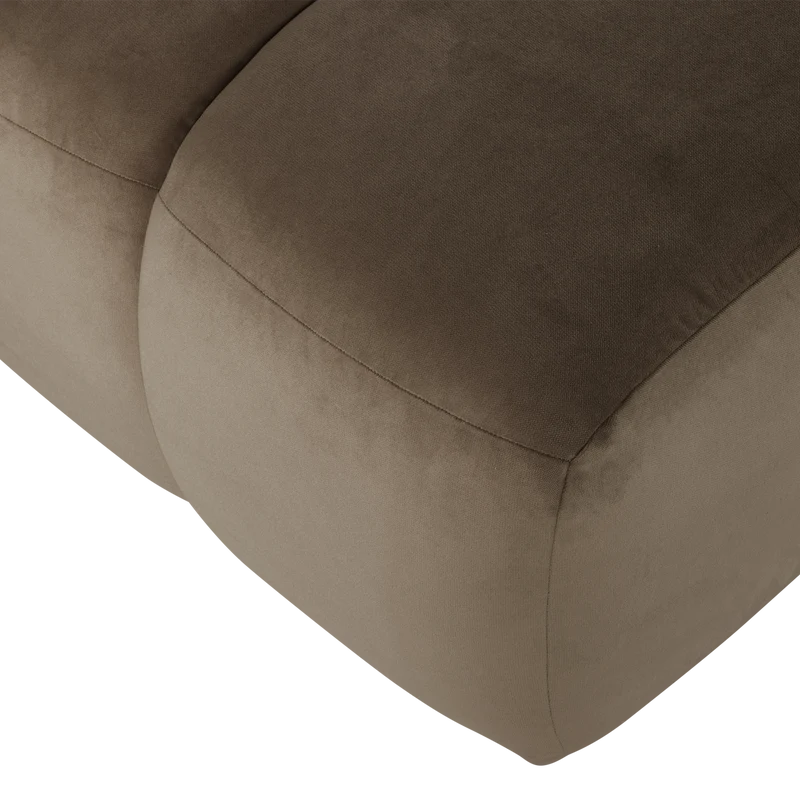 Mojo hocker samt taupe