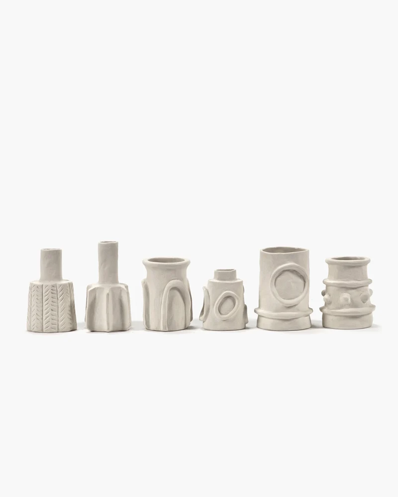 Vase ass/6 beige Molly