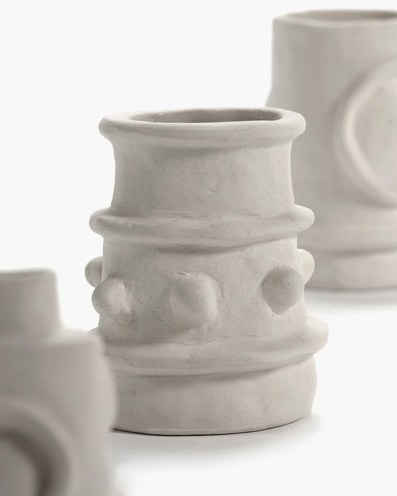 Vase ass/6 beige Molly