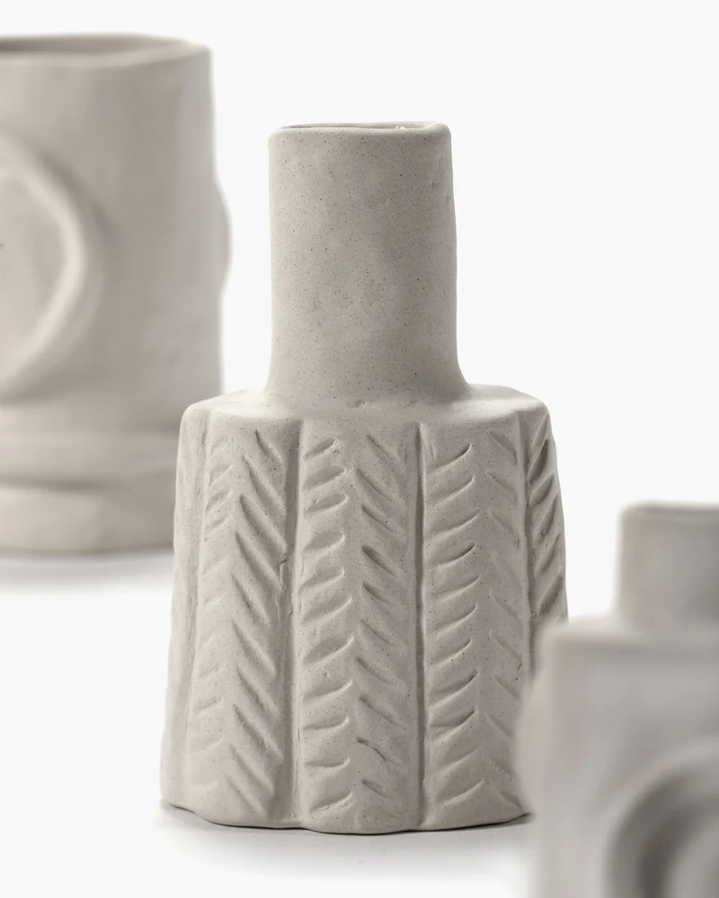 Vase ass/6 beige Molly