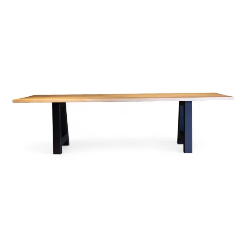Table Faible Esstisch Arti Eiche massiv A-Gestell Stahl Industrial Design Massivholz Tisch