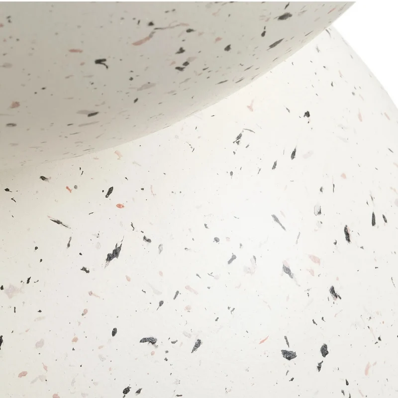Design Beistelltisch FIBRA 45cm Fieberglass Outdoor Terrazzo-Look