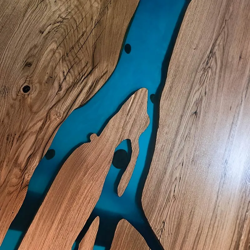 Epoxidharz Tisch aus Eiche | Modell Bodensee