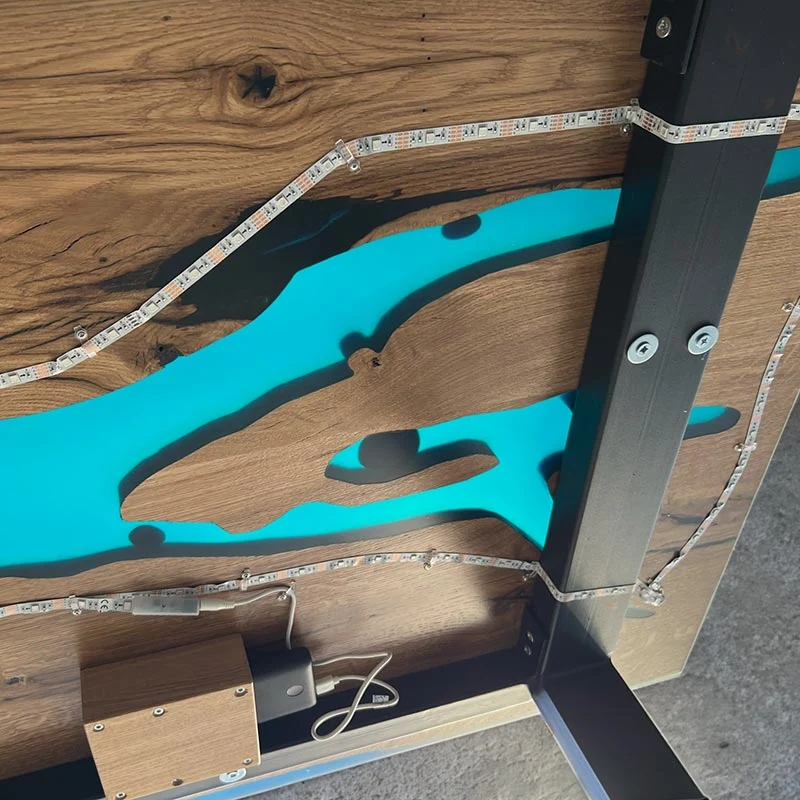 Epoxidharz Tisch aus Eiche | Modell Bodensee